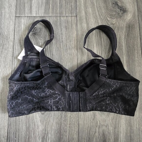 NWT Women’s Black Lace Wireless Bra – Size 34DDD - Picture 2 of 4